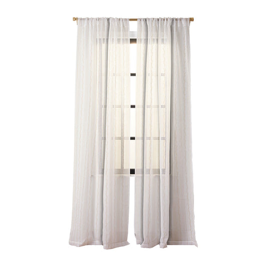 Little Arrow Design Co branch stripes cream Sheer Non Repeat