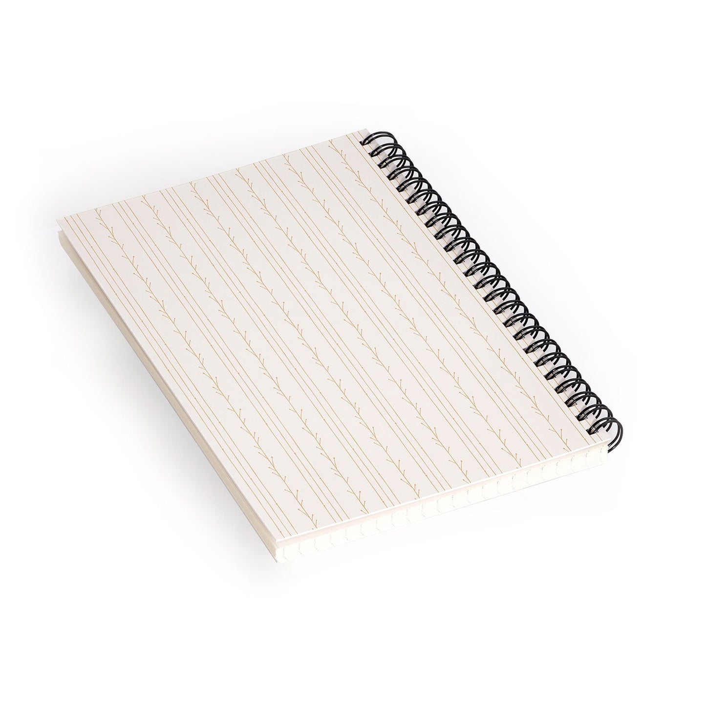 Little Arrow Design Co branch stripes cream Spiral Notebook