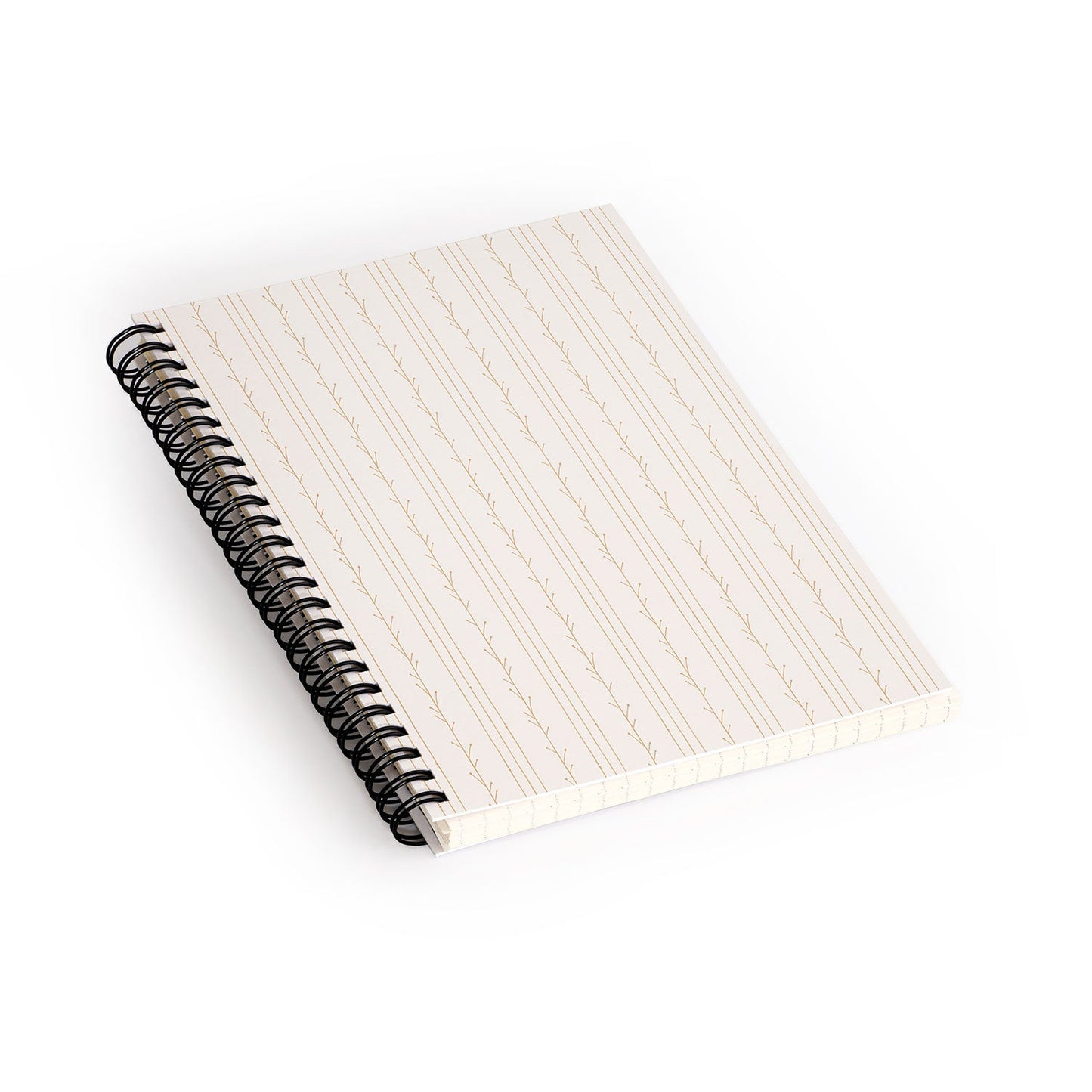 Little Arrow Design Co branch stripes cream Spiral Notebook