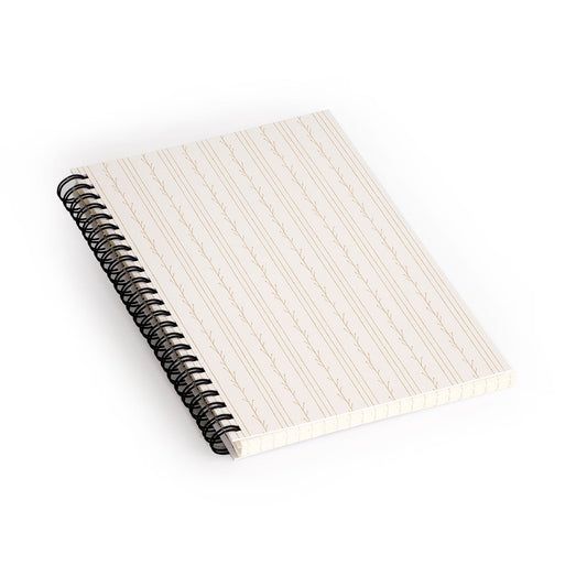 Little Arrow Design Co branch stripes cream Spiral Notebook