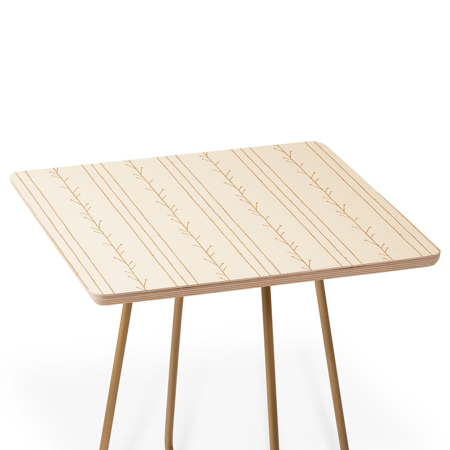 Little Arrow Design Co branch stripes cream Side Table