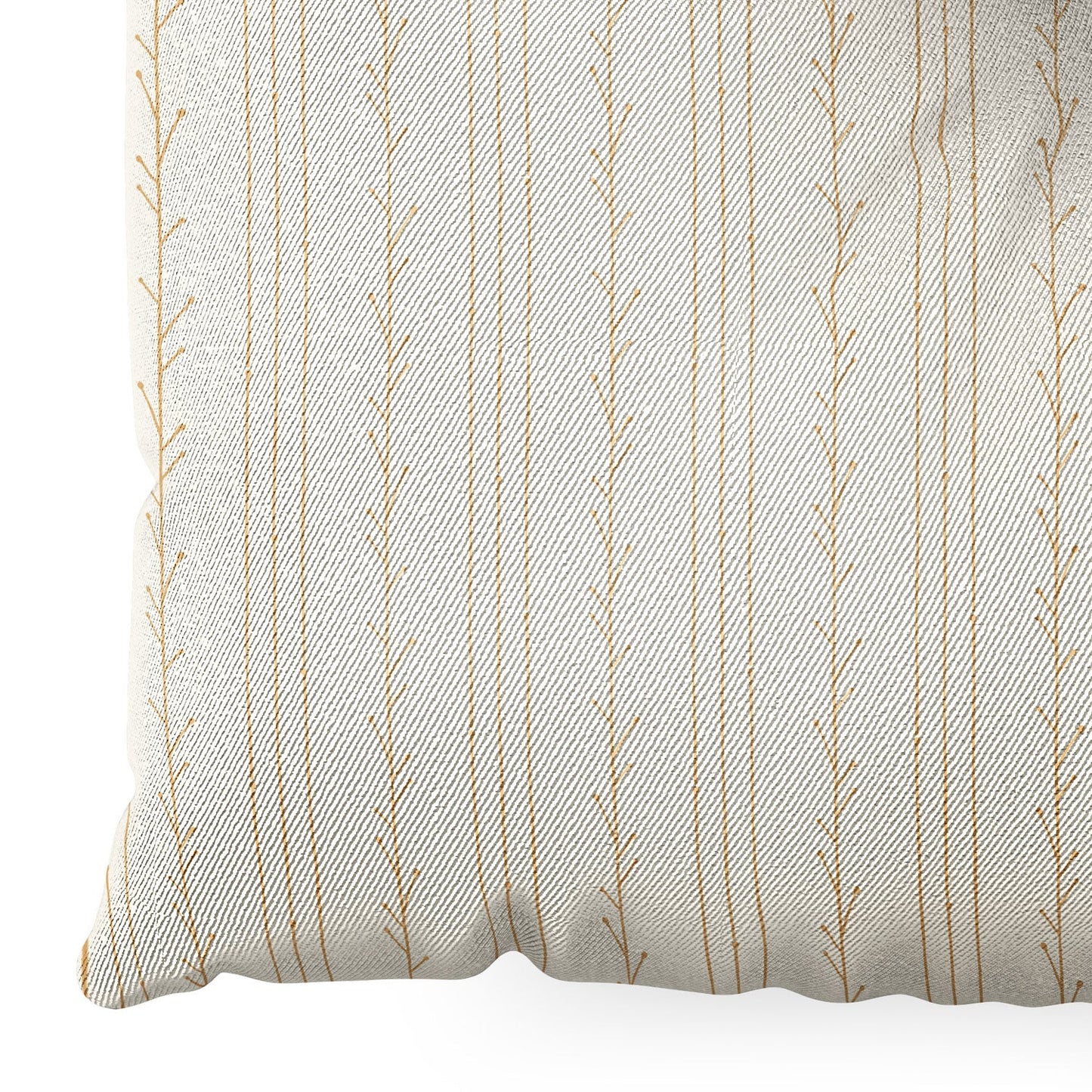 Little Arrow Design Co branch stripes cream Floor Pillow Square