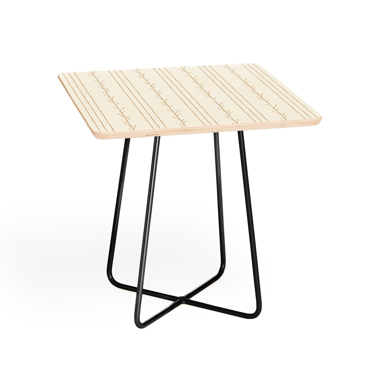 Little Arrow Design Co branch stripes cream Side Table