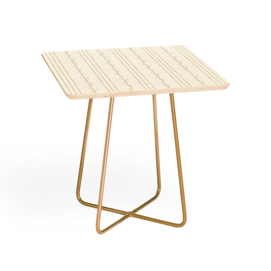Little Arrow Design Co branch stripes cream Side Table
