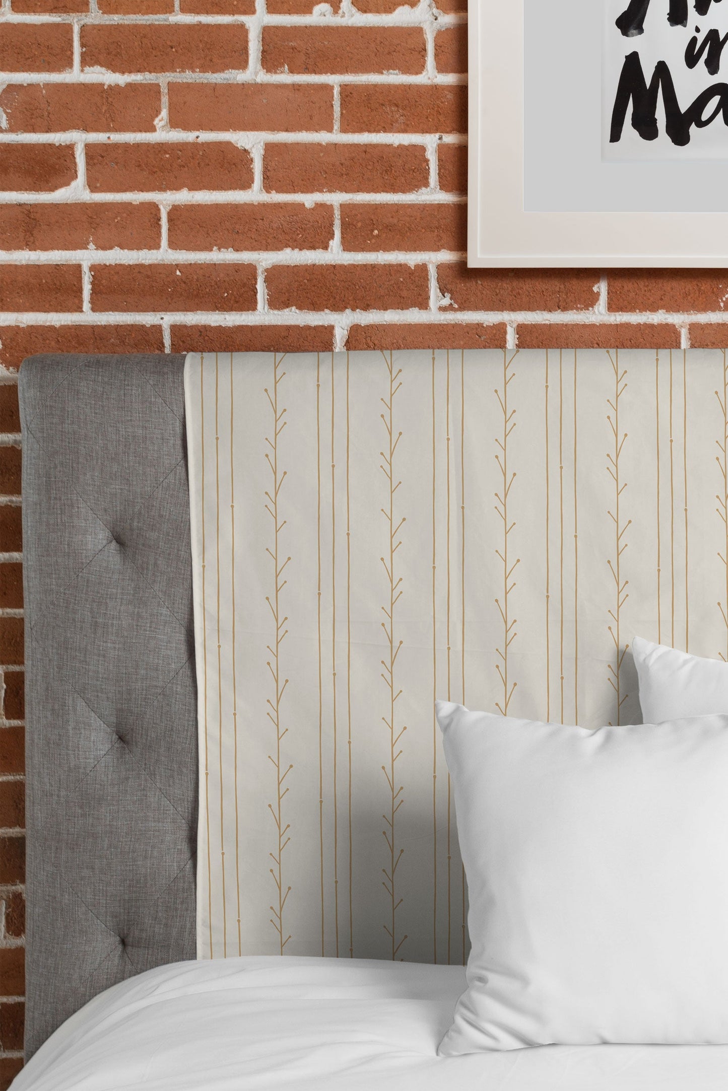 Little Arrow Design Co branch stripes cream Tapestry