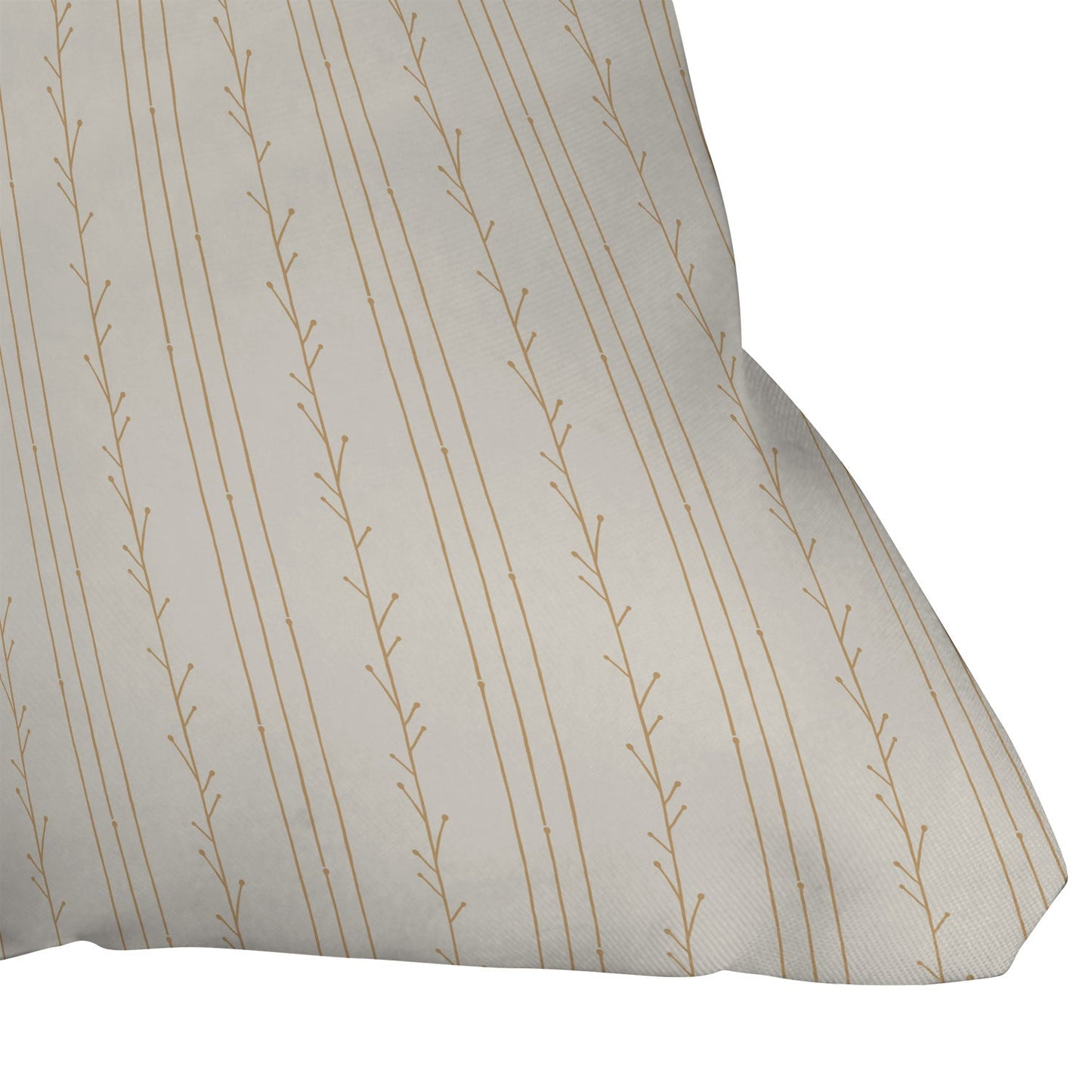 Little Arrow Design Co branch stripes cream Outdoor Throw Pillow