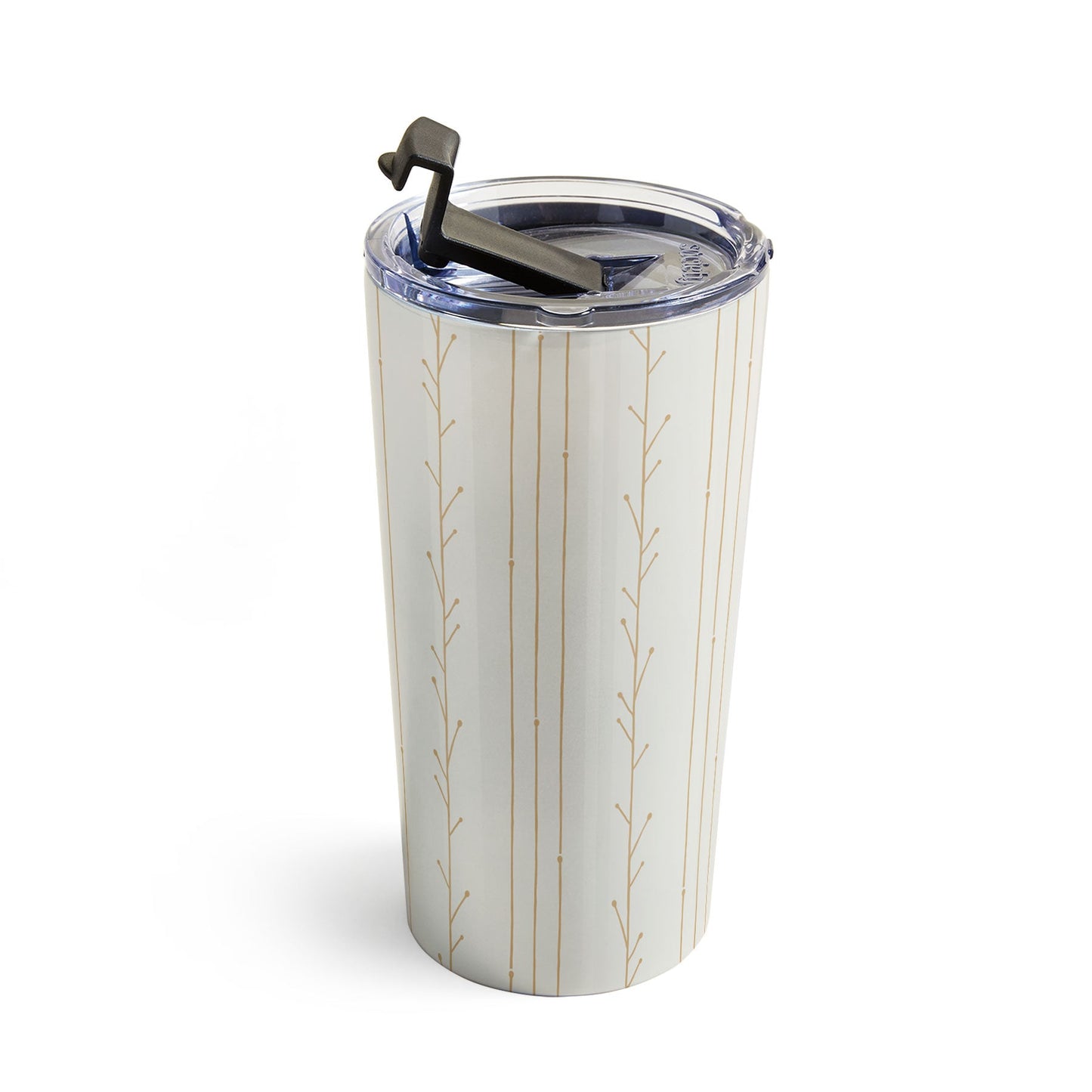 Little Arrow Design Co branch stripes cream Travel Mug