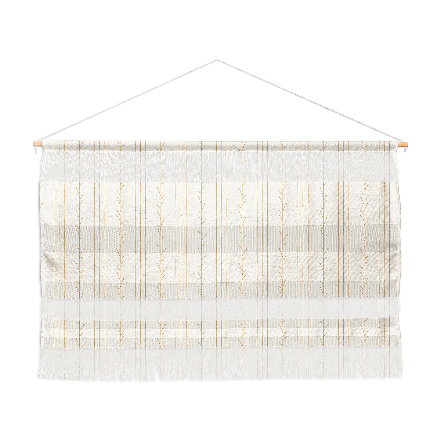 Little Arrow Design Co branch stripes cream Wall Hanging Landscape