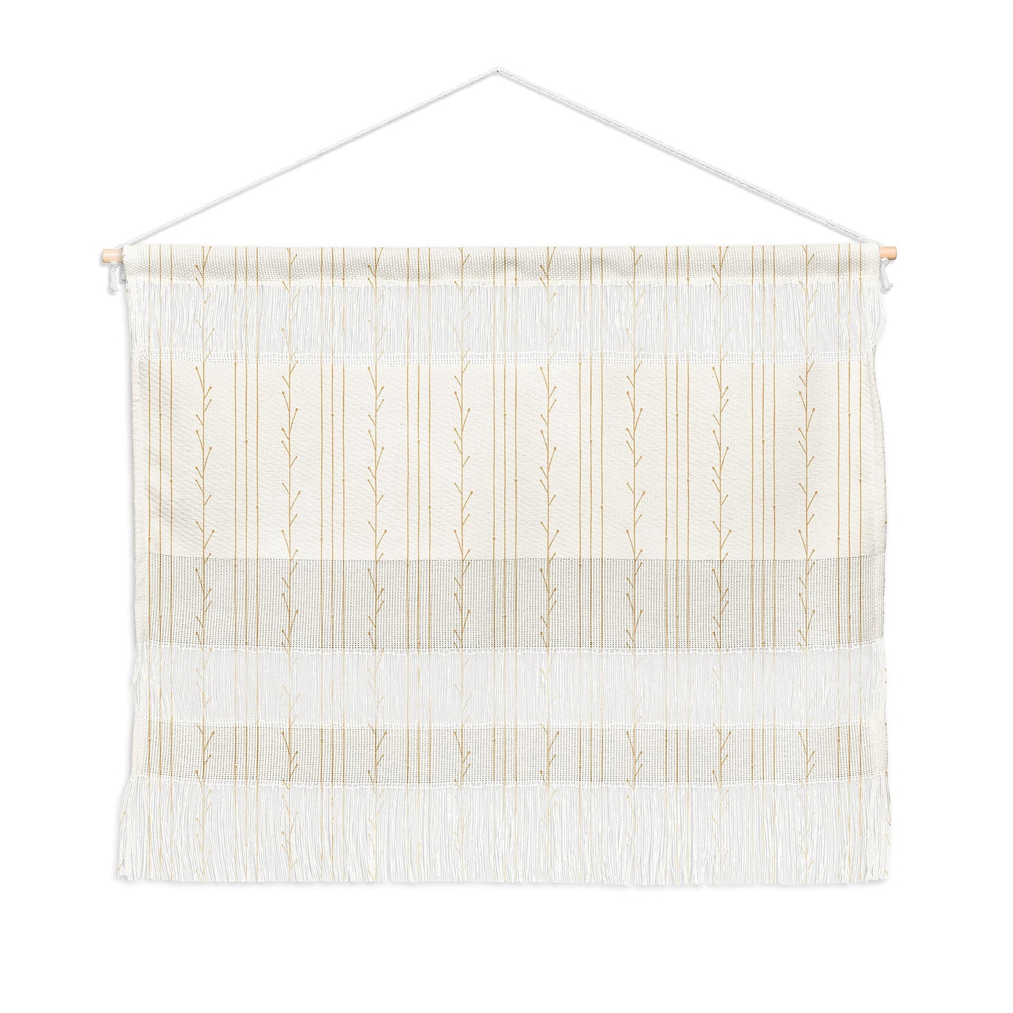 Little Arrow Design Co branch stripes cream Wall Hanging Landscape