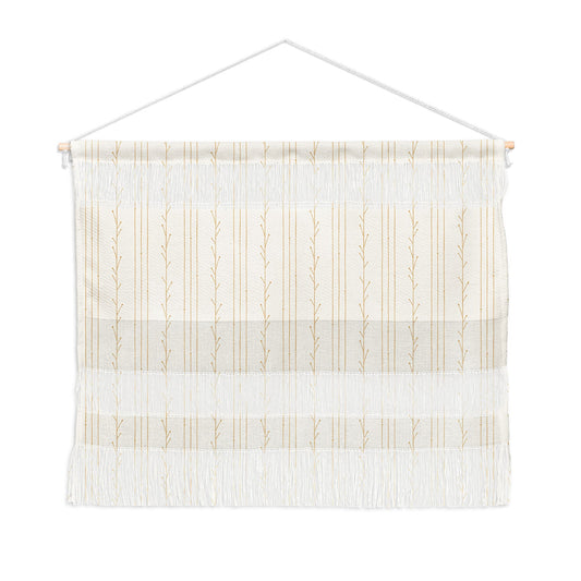 Little Arrow Design Co branch stripes cream Wall Hanging Landscape