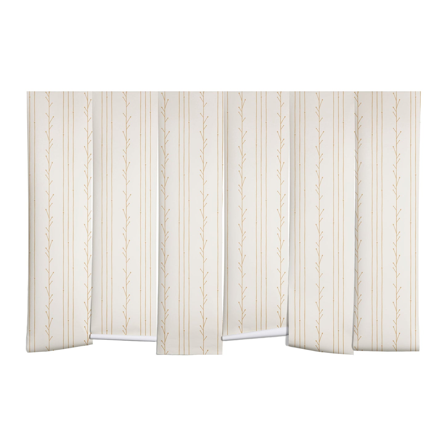 Little Arrow Design Co branch stripes cream Wall Mural