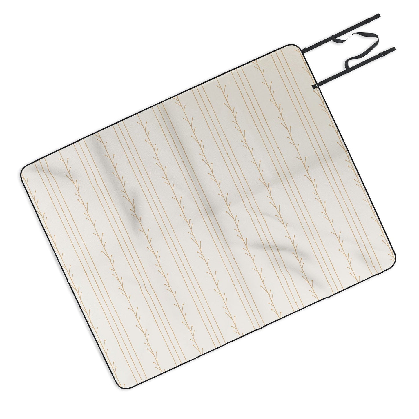 Little Arrow Design Co branch stripes cream Picnic Blanket