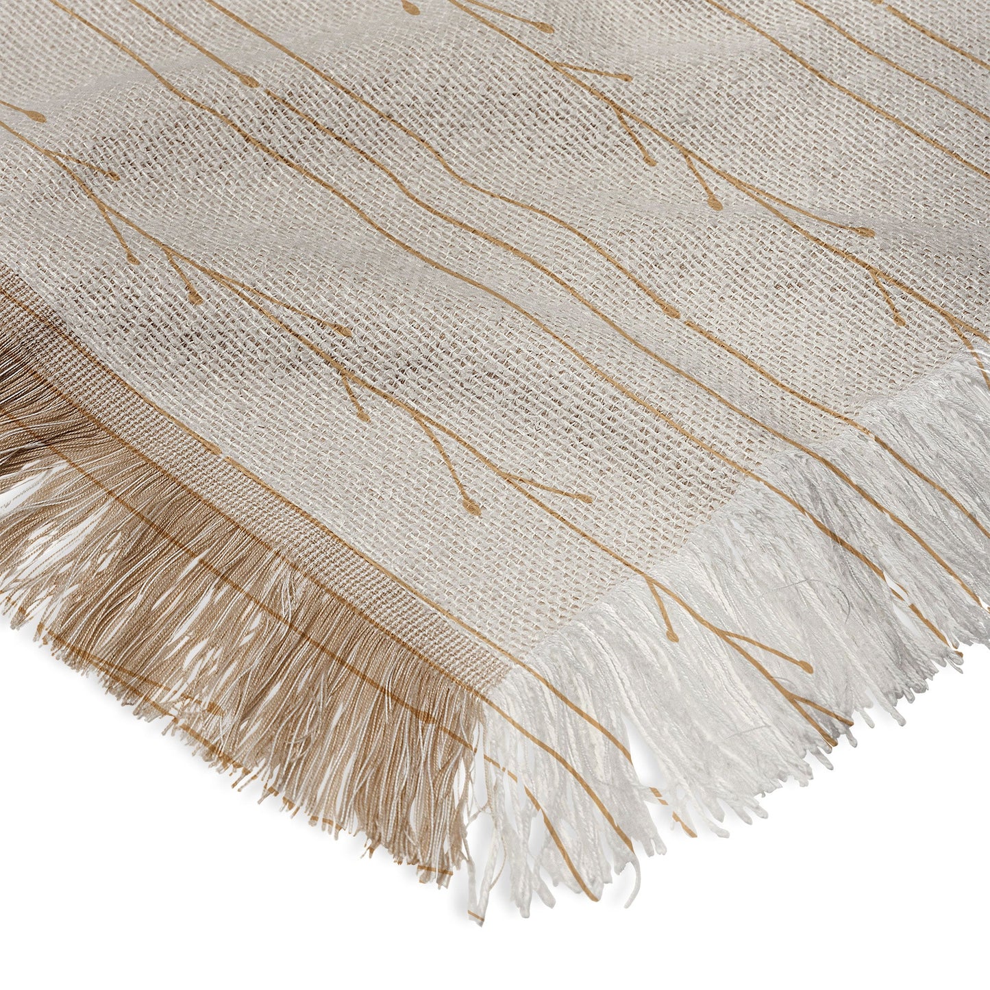 Little Arrow Design Co branch stripes cream Throw Blanket