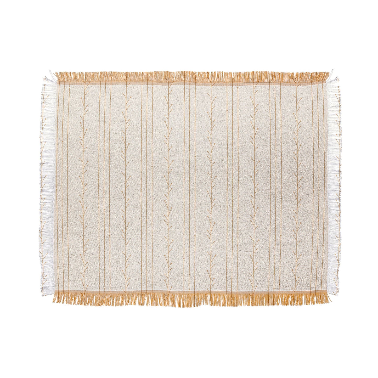 Little Arrow Design Co branch stripes cream Throw Blanket