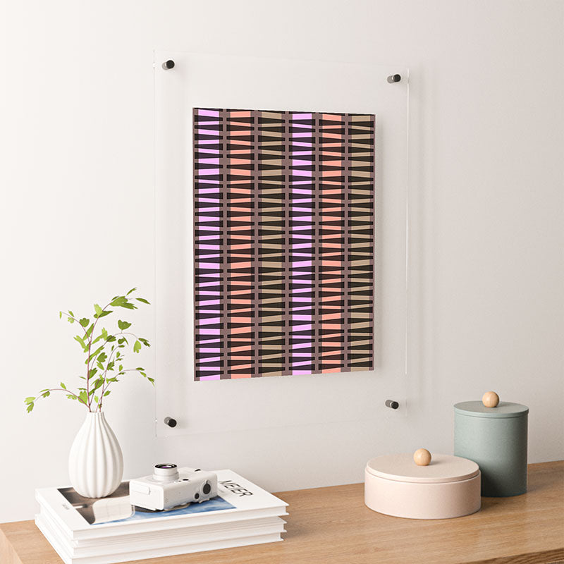 Mirimo Korath Striped Floating Acrylic Print
