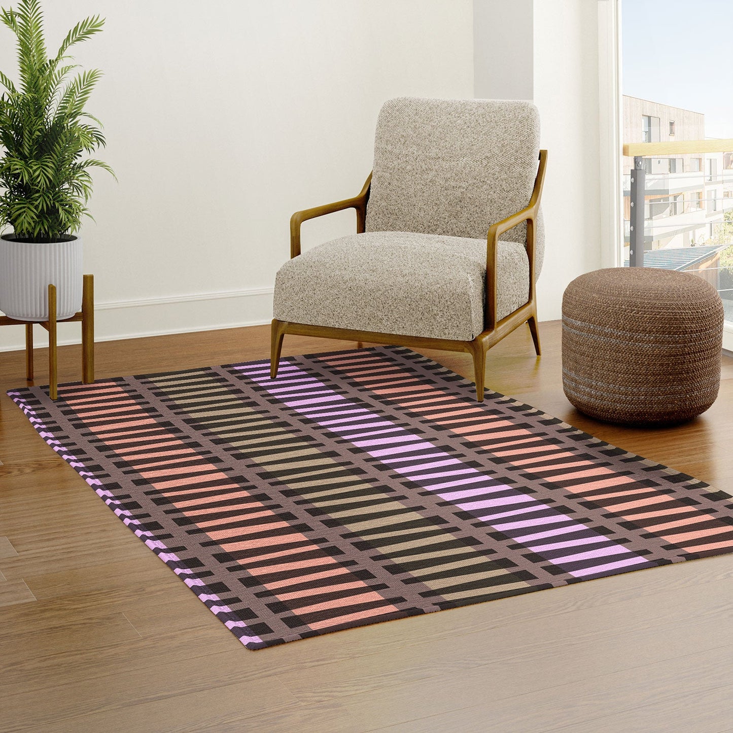 Mirimo Korath Striped Area Rug