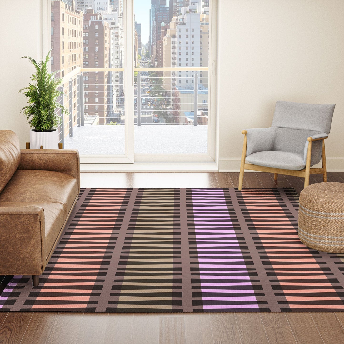 Mirimo Korath Striped Area Rug