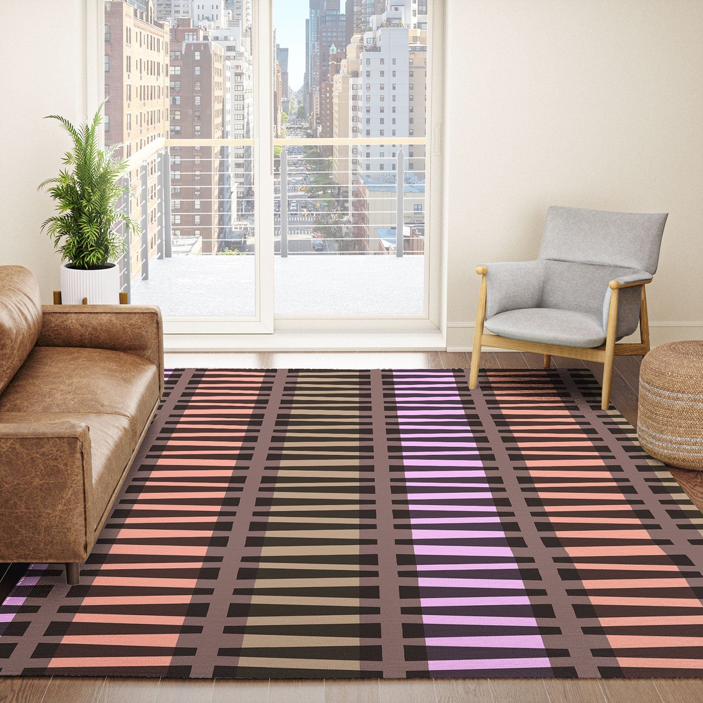 Mirimo Korath Striped Area Rug