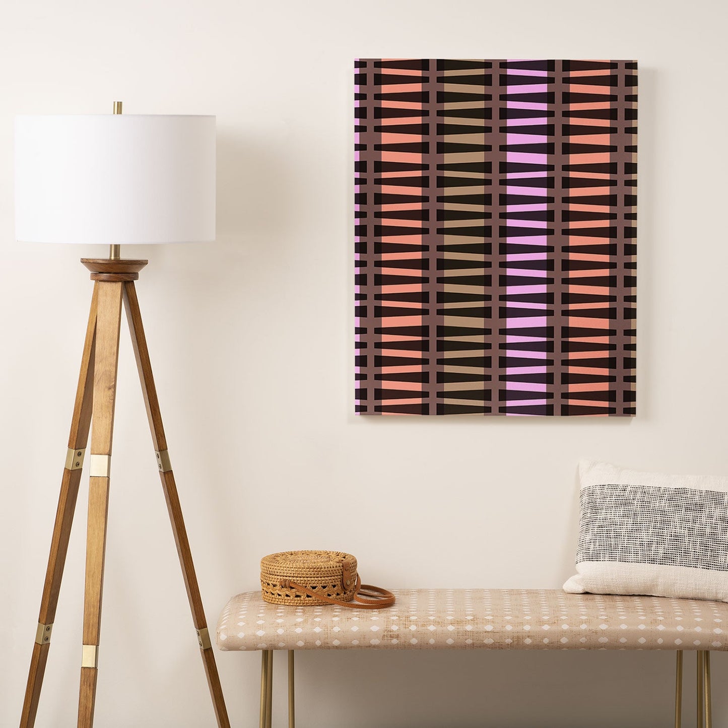 Mirimo Korath Striped Art Canvas