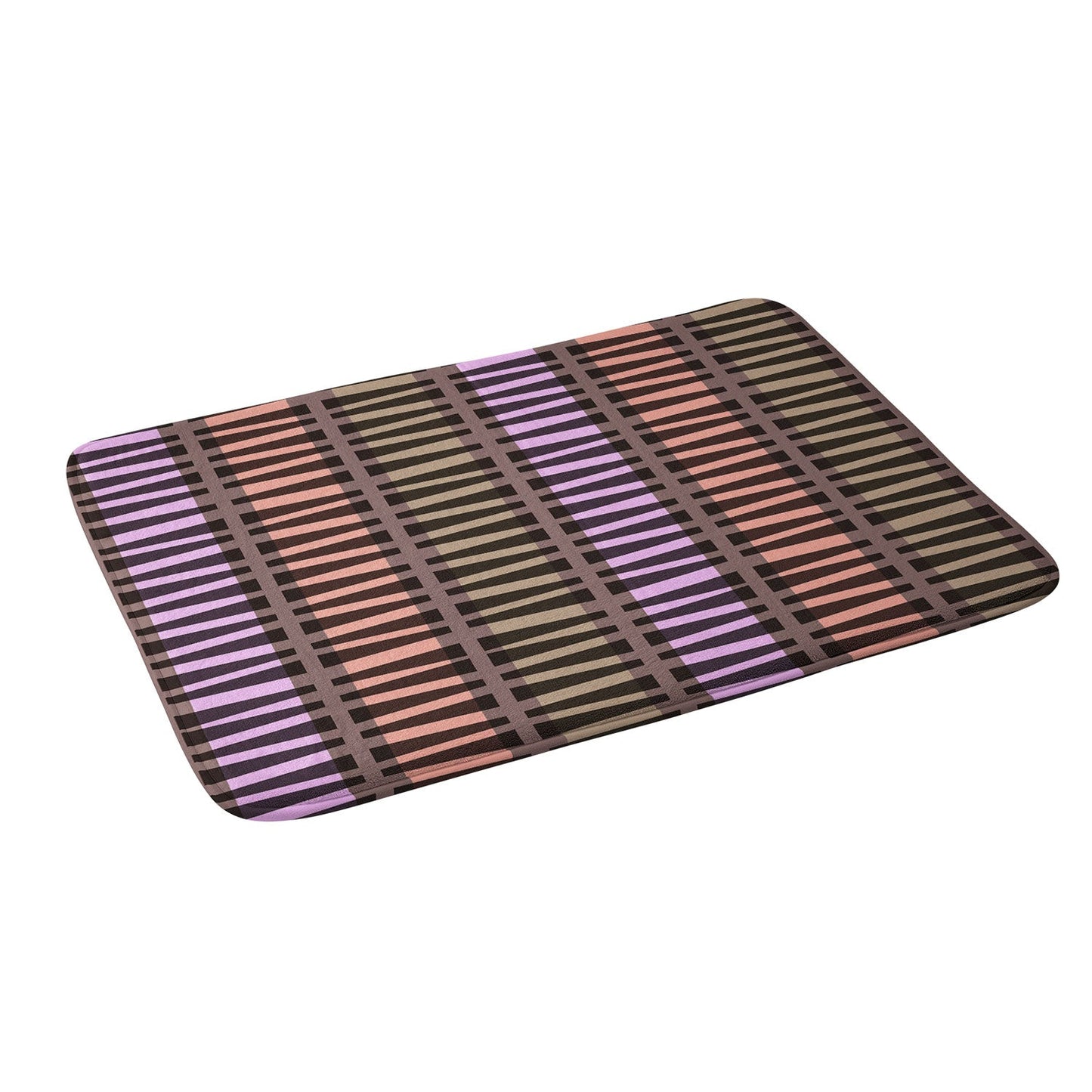 Mirimo Korath Striped Memory Foam Bath Mat