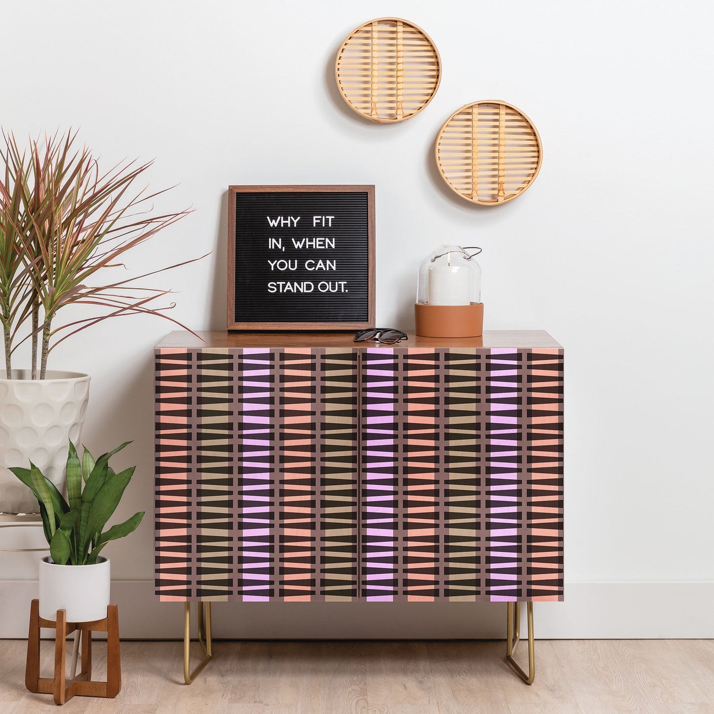 Mirimo Korath Striped Credenza