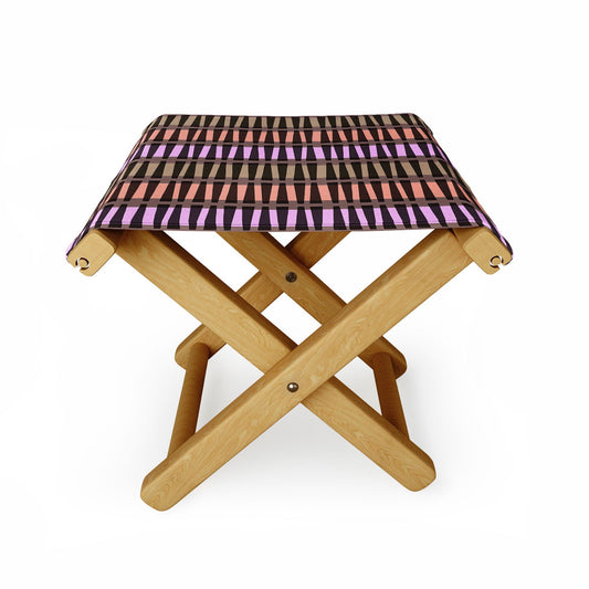 Mirimo Korath Striped Folding Stool