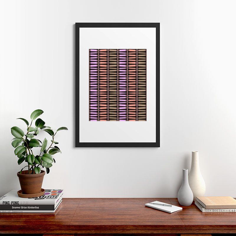 Mirimo Korath Striped Framed Art Print