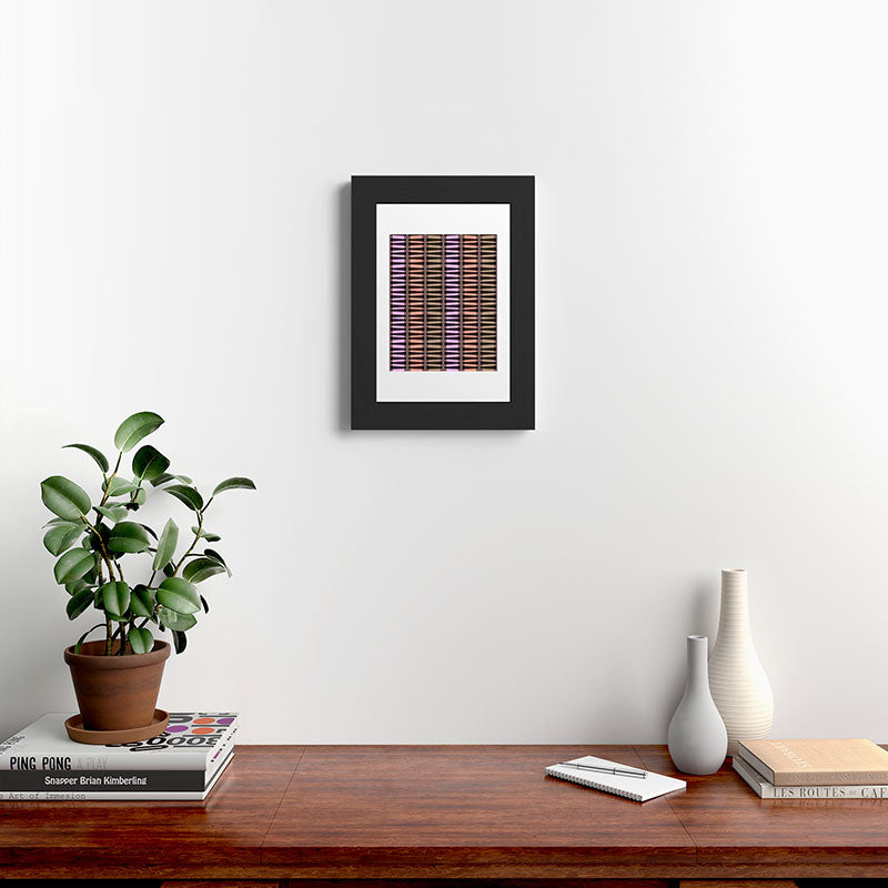 Mirimo Korath Striped Framed Art Print