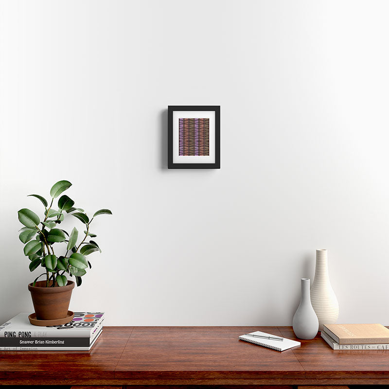 Mirimo Korath Striped Framed Art Print
