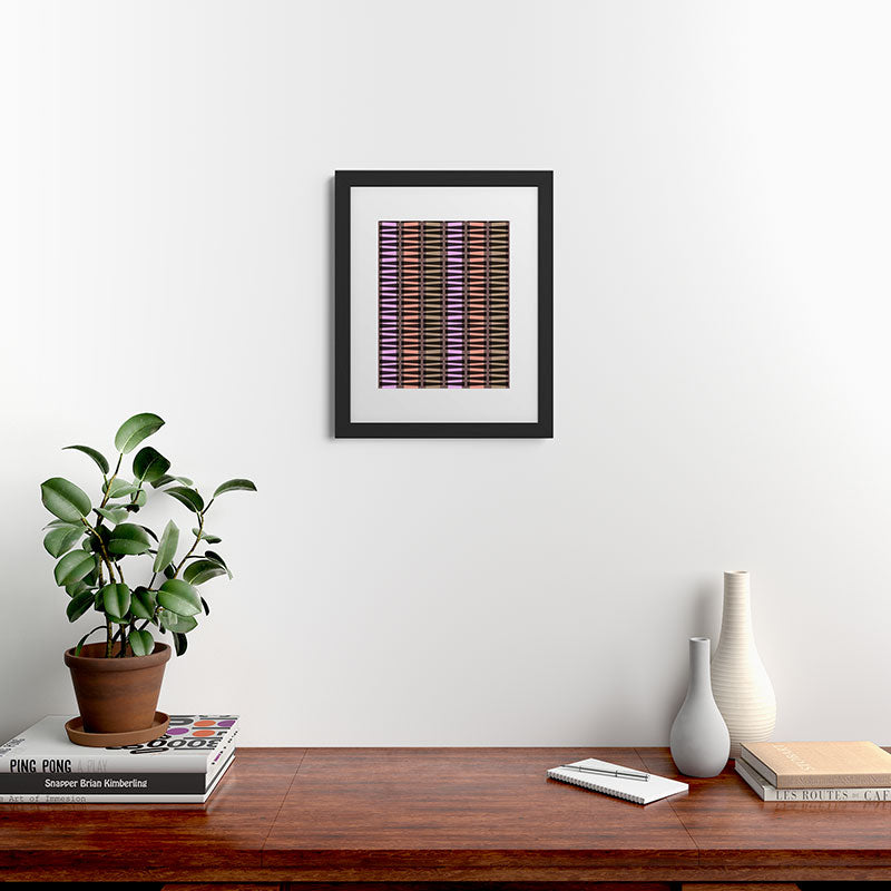 Mirimo Korath Striped Framed Art Print