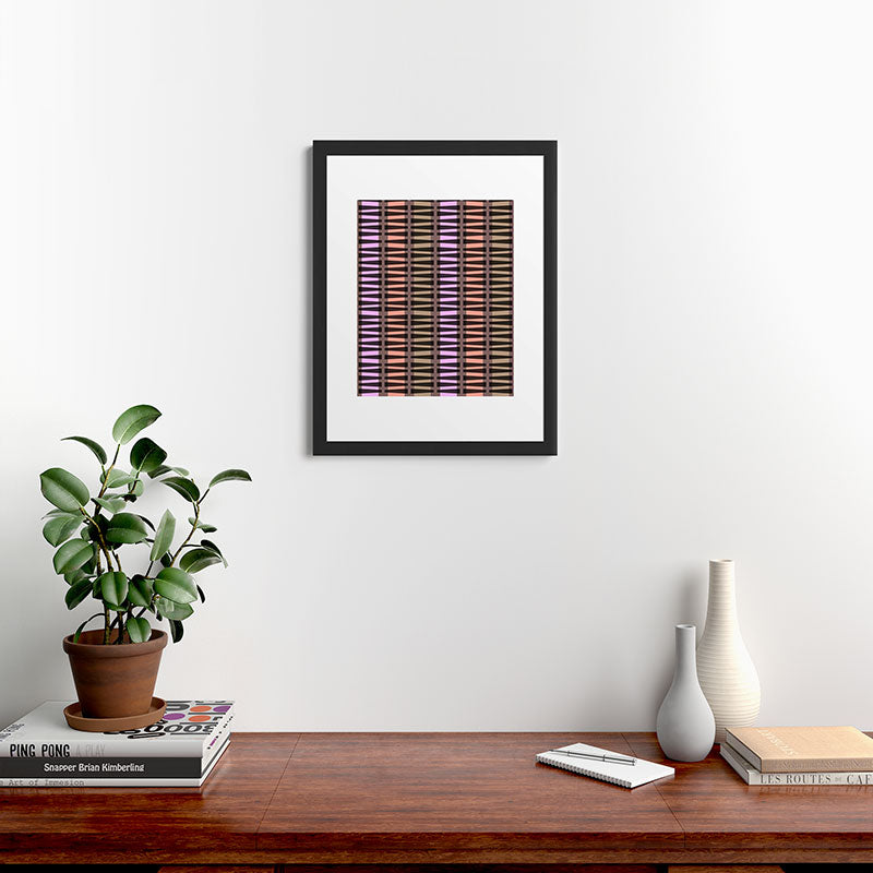 Mirimo Korath Striped Framed Art Print