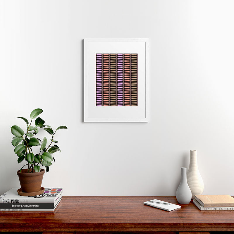 Mirimo Korath Striped Framed Art Print