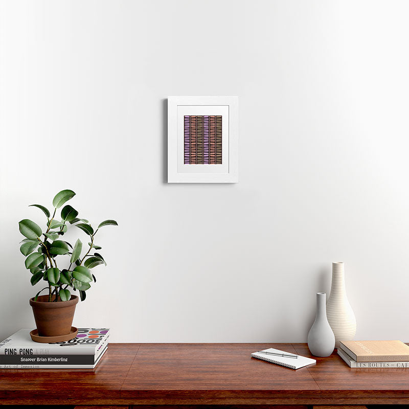 Mirimo Korath Striped Framed Art Print