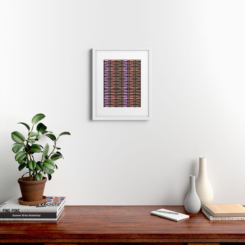 Mirimo Korath Striped Framed Art Print
