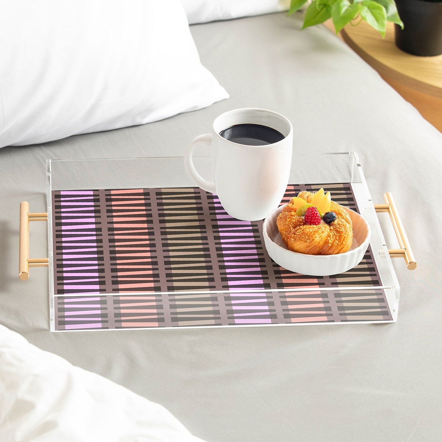Mirimo Korath Striped Acrylic Tray
