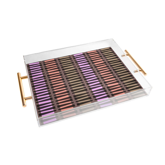 Mirimo Korath Striped Acrylic Tray