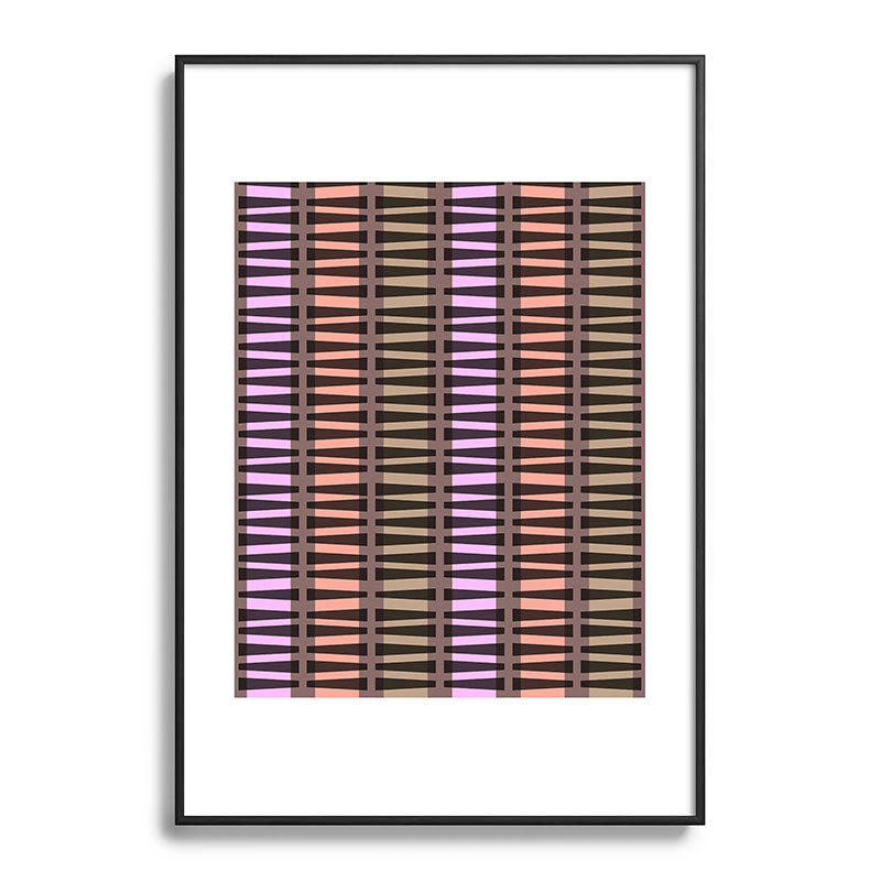 Mirimo Korath Striped Metal Framed Art Print