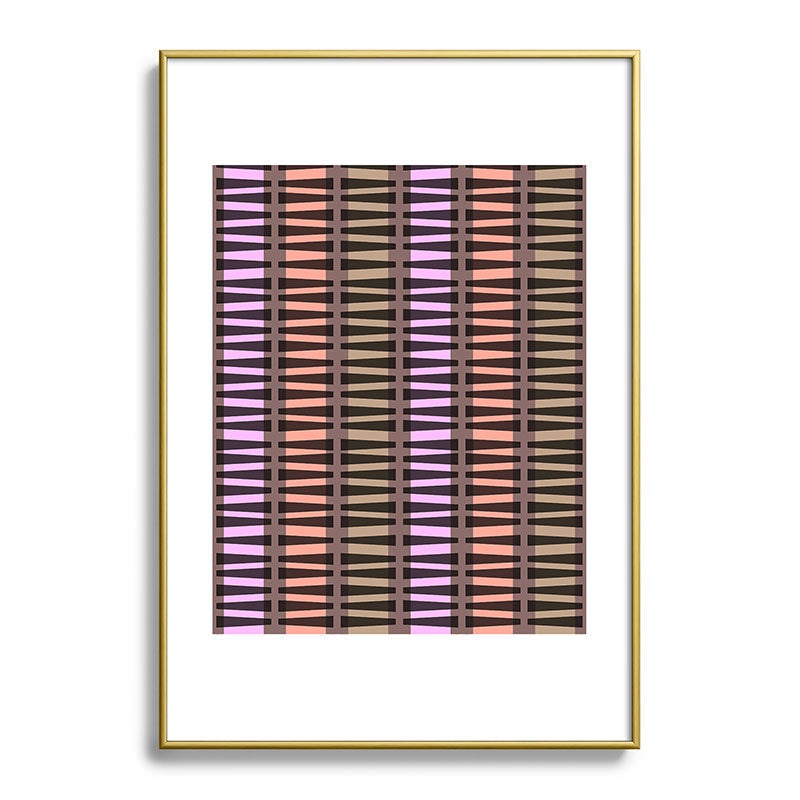 Mirimo Korath Striped Metal Framed Art Print