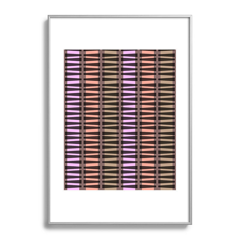 Mirimo Korath Striped Metal Framed Art Print