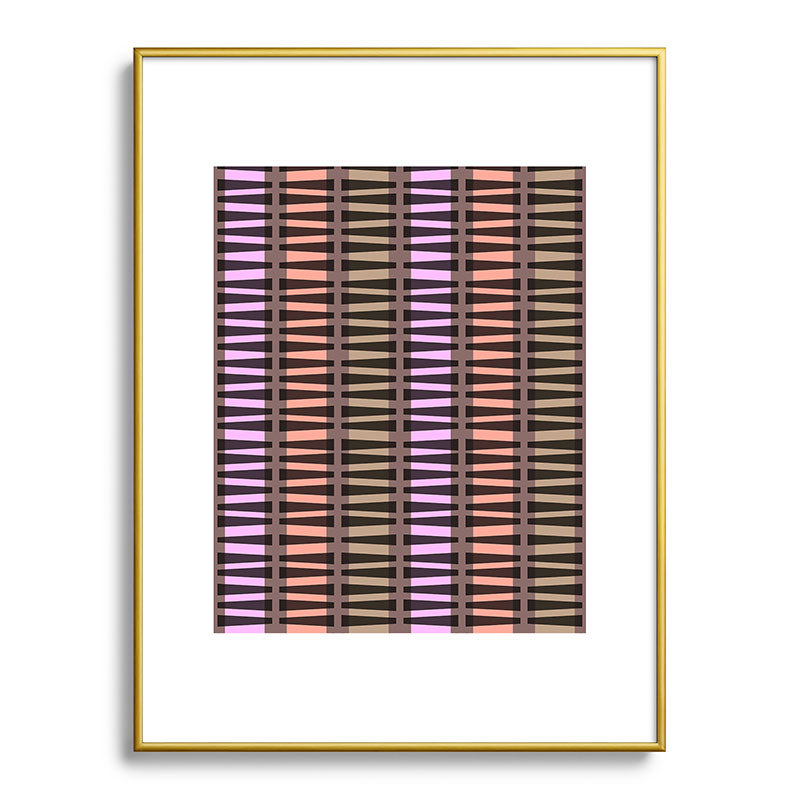 Mirimo Korath Striped Metal Framed Art Print