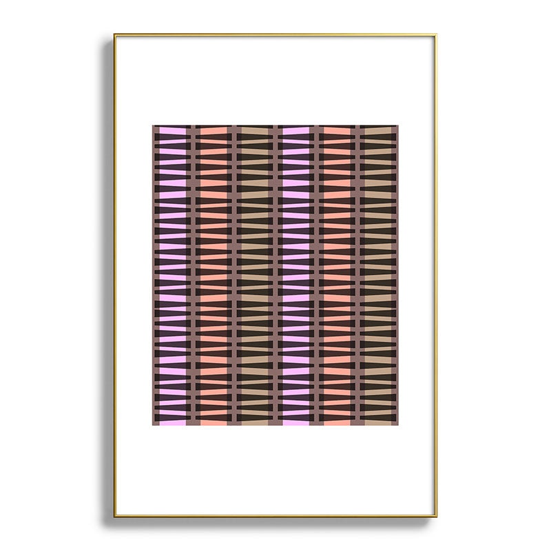 Mirimo Korath Striped Metal Framed Art Print