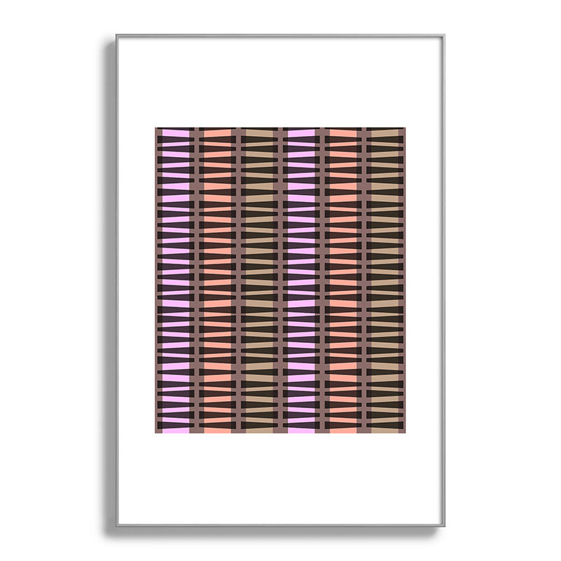 Mirimo Korath Striped Metal Framed Art Print