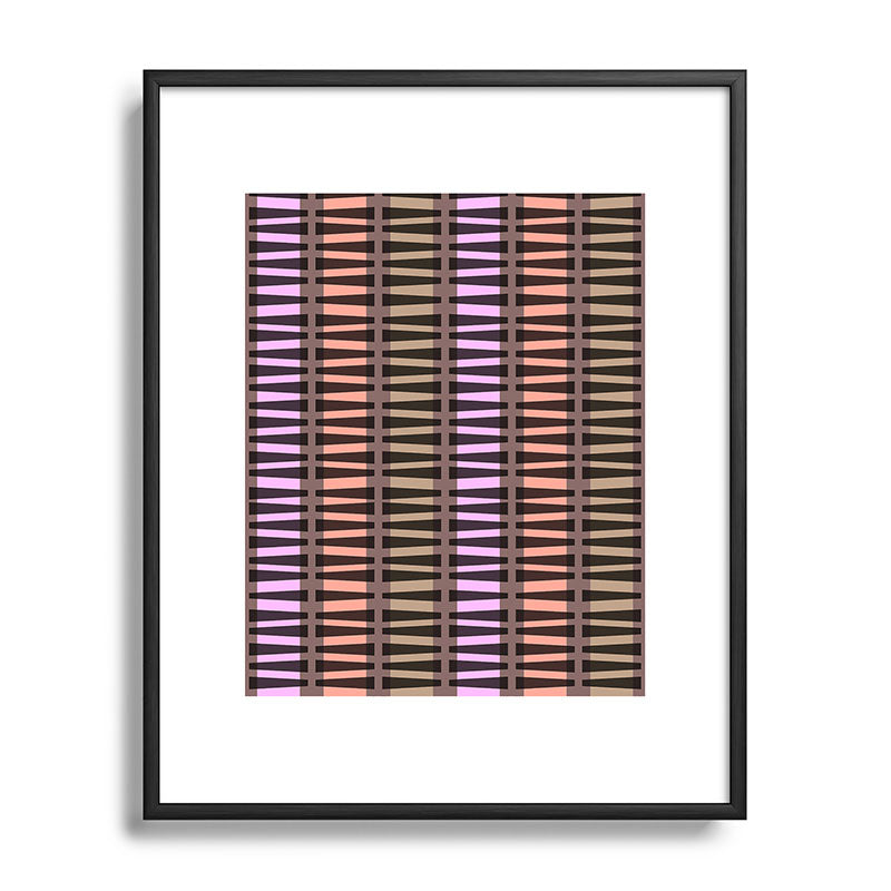 Mirimo Korath Striped Metal Framed Art Print