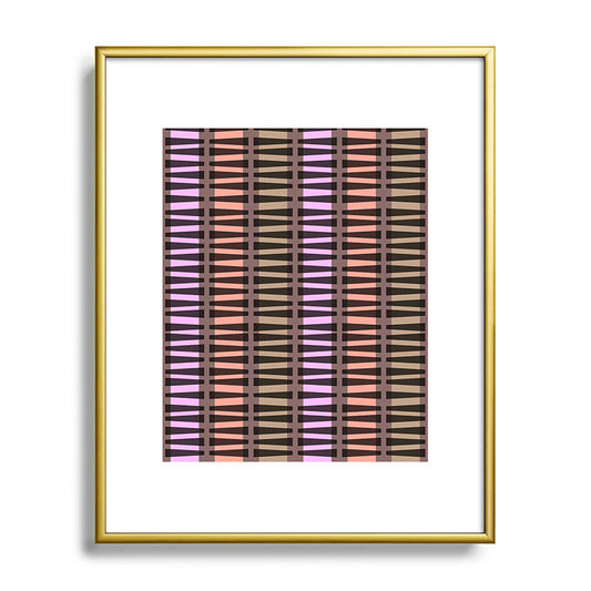 Mirimo Korath Striped Metal Framed Art Print