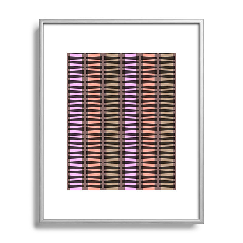 Mirimo Korath Striped Metal Framed Art Print