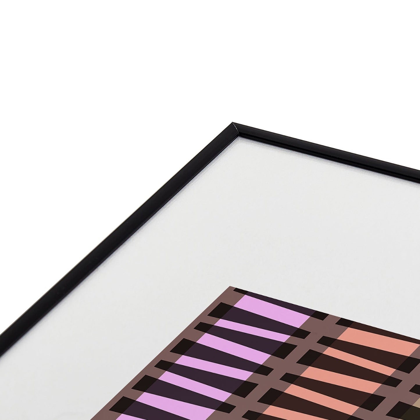 Mirimo Korath Striped Metal Framed Art Print