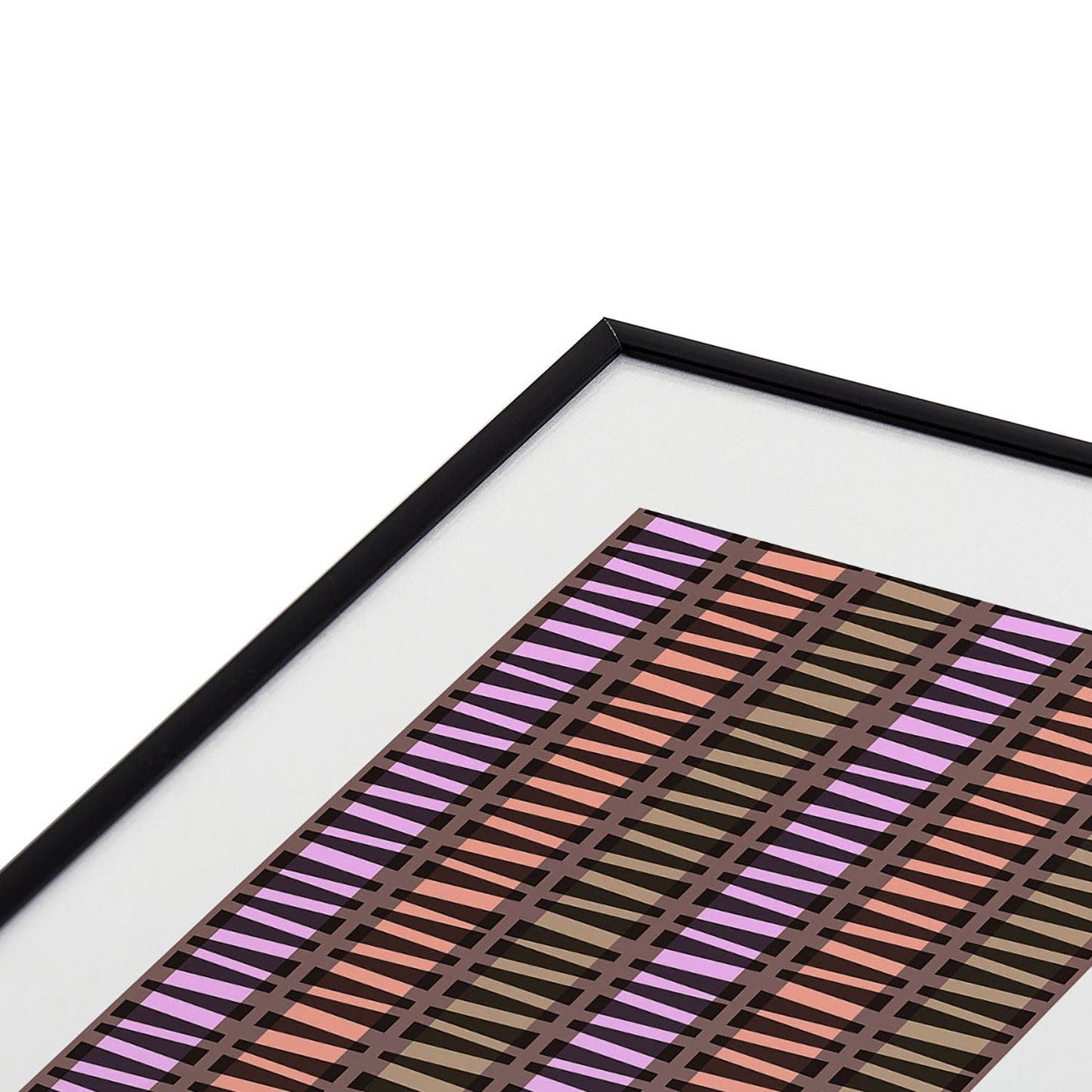 Mirimo Korath Striped Metal Framed Art Print