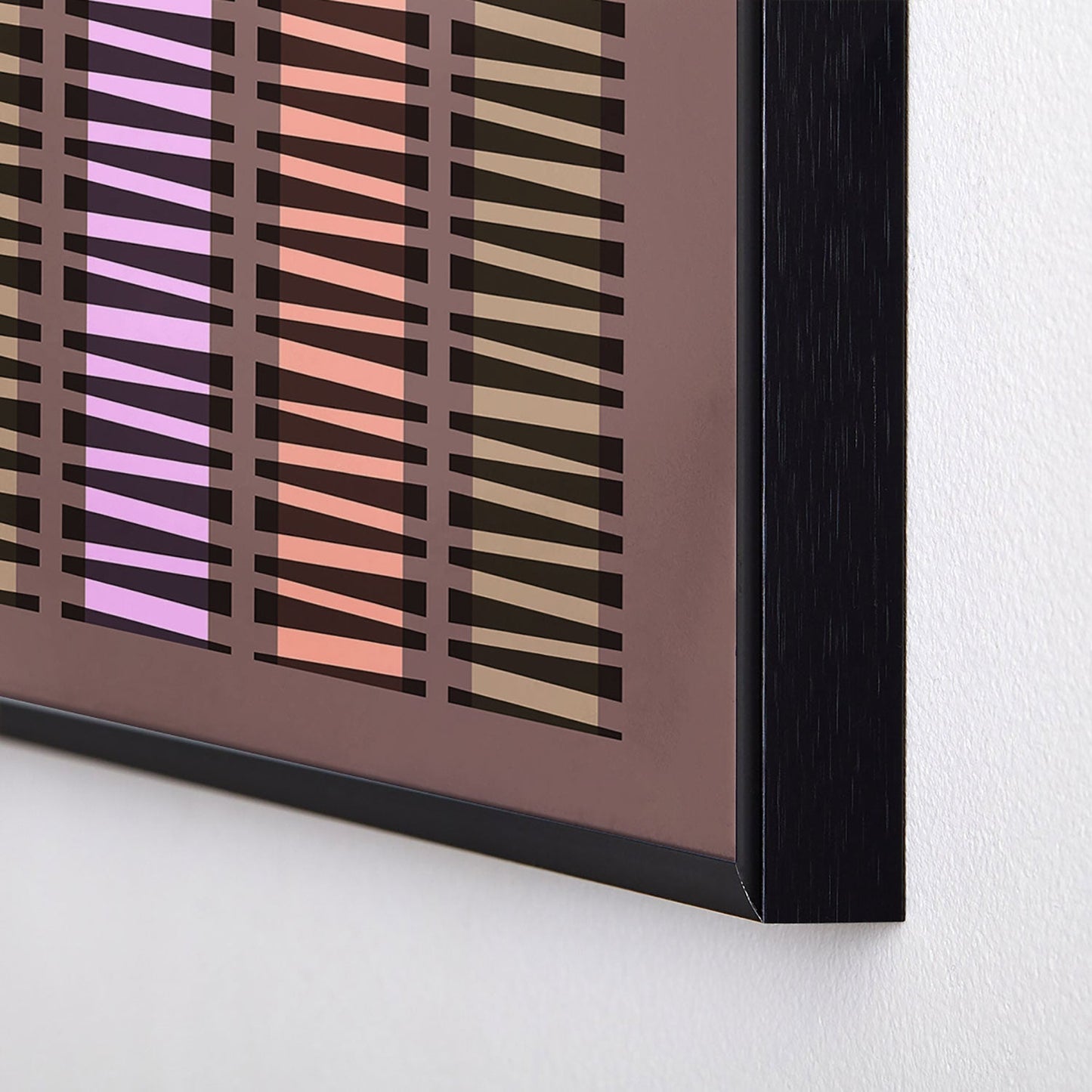 Mirimo Korath Striped Square Metal Framed Art Print