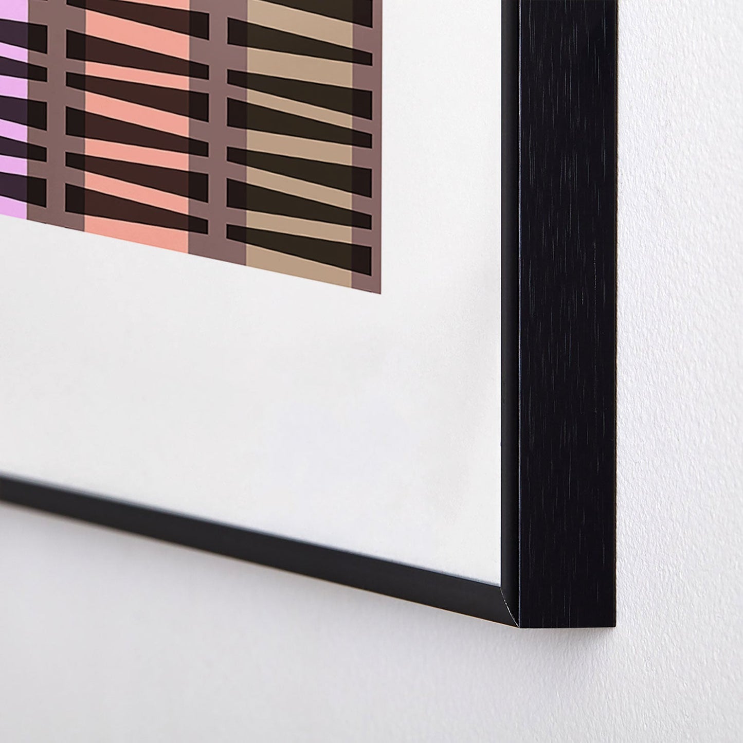 Mirimo Korath Striped Metal Framed Art Print
