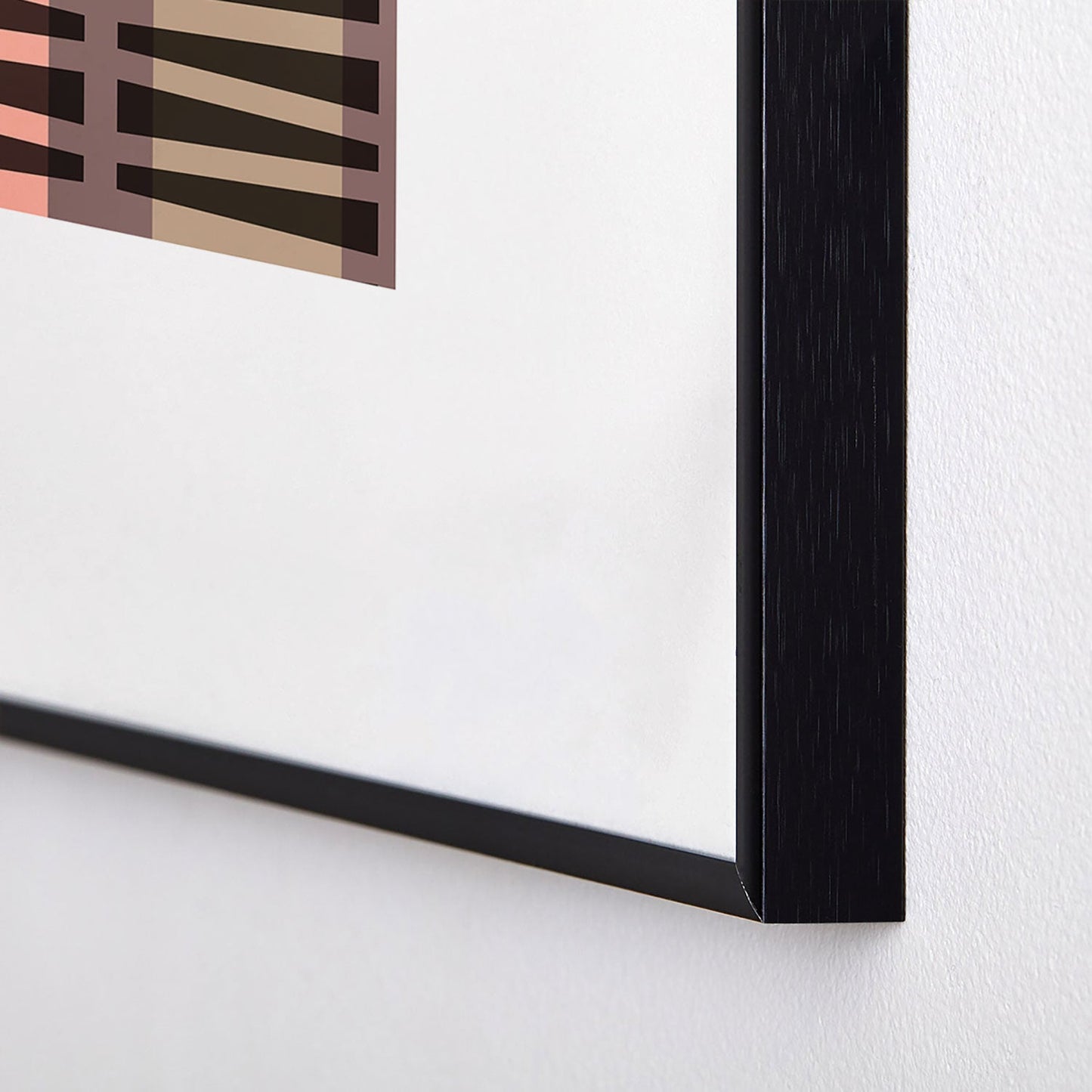 Mirimo Korath Striped Metal Framed Art Print